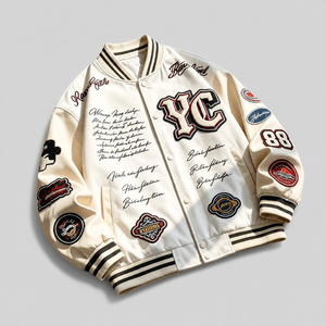 Veste de baseball brodée personnalisée, design sur mesure, vêtements d'équipe, vêtements pour hommes, vente en gros, veste varsity, veste letterman, veste de baseball pour hommes - Product Image 1
