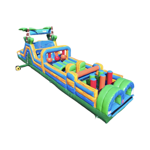 Parcours d'obstacles <span class=keywords><strong>gonflable</strong></span> de compétition de course en PVC commercial, <span class=keywords><strong>trampoline</strong></span> <span class=keywords><strong>gonflable</strong></span> d'aventure à vendre - Product Image 2