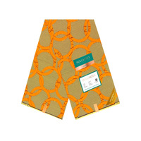 Tela de Algodón 100% Estampada en Cera de Alta Calidad YACHITEX para Prendas Femeninas Elegantes