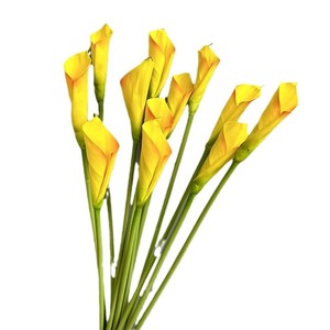 Nouvelle fleur artificielle de lys calla en PU de style chinois pour la décoration de mariage, la décoration intérieure, la photographie en extérieur, design EV <span class=keywords><strong>Arum</strong></span> bouclé - Product Image 5