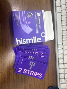 DRDENT V34 HISMILE tiras blanqueadoras de dientes moradas, protegen la capa de esmalte dental, 14 tiras, 42 tiras - Product Image 6