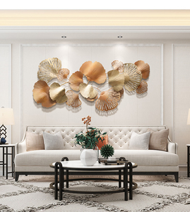 Décoration murale créative pour bar de salon, pour la maison, Style industriel, décor mural <span class=keywords><strong>Ginkgo</strong></span> <span class=keywords><strong>biloba</strong></span>, artisanat en fer - Product Image 5