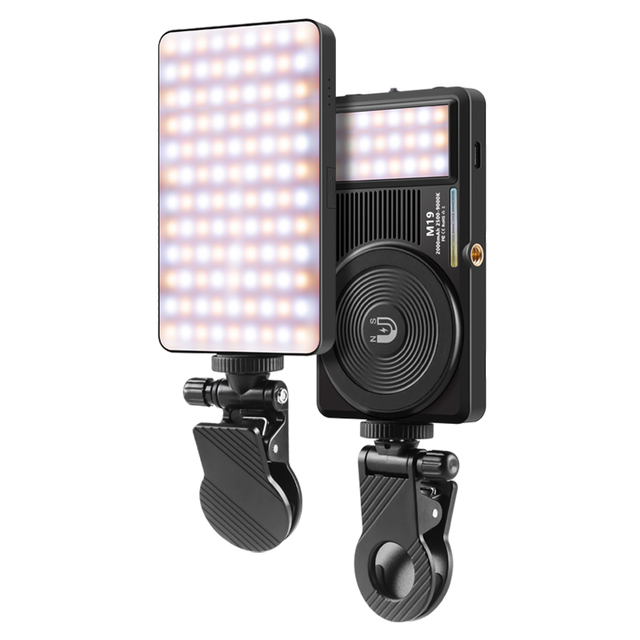 Selfie Light 75 LED 2000mAh Rechargeable Cell Phone Fill Light Portable Clip on Light for Phone TikTok Video Fill Lamp