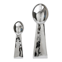 Trophée de Football Américain Lombardi Réplique de la Coupe du Super Bowl, Trophée de Rugby en Résine Personnalisé 56cm 34cm 23cm