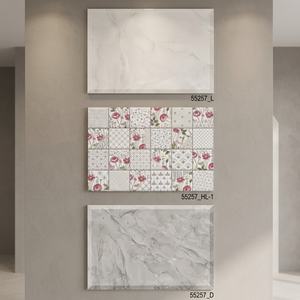Carreaux muraux extérieurs en céramique brillante à motif floral effet brique, impression numérique 12x18, 300x450mm, Indian Vistaar - Vente chaude - Product Image 4