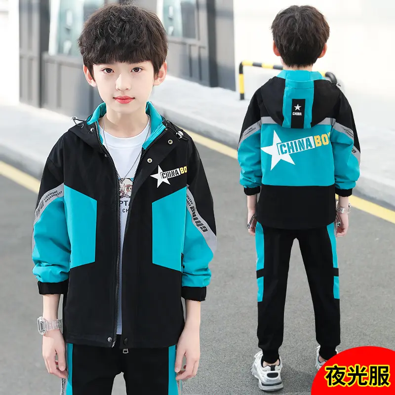 Children clothing High quality 2 piece clothing set fashionable clothes lil toddler boutique Teen boys clothing