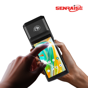 Terminal de Pago GMS CE FCC ROHS Android 14 DDR4, Máquinas POS GMS NFC, Caja Registradora Táctil para Tiendas Minoristas con Impresora - Product Image 1