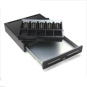 Metal POS Cash Drawer; Cash Register Drawer; Cash Box;Money Drawer 4B/5B/8C; rj11, 12v; 410(W) x 420(D) x 100(H) mm