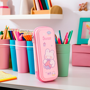Biểu Tượng Tùy Chỉnh Mô Hình Trẻ Em Bút Chì Túi Nhựa Phim Hoạt Hình Trường Văn Phòng Phẩm Nguồn Cung Cấp Sinh Viên Công Suất Lớn Bút Chì Trường Hợp - Product Image 5