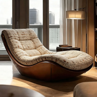 Fauteuil inclinable moderne de luxe en cuir, pivotant à 360 degrés, pour salon, chambre à coucher, meubles confortables pour la maison