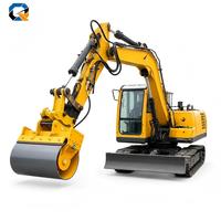 Rouleau Vibratoire Hydraulique Universel QS avec Moteur Compatible avec les Excavatrices de 4 à 40T Garantie 1 An & Installation Facile