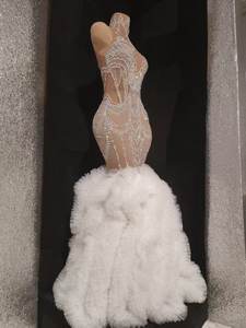 Elegante strass senza maniche compleanno matrimonio ospite abito da sirena da donna abito da ballo da sera abito da ballo per donna - Product Image 5