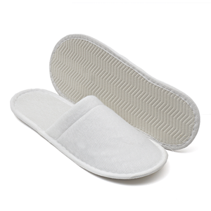 Cổ Đen Du Lịch Spa Biểu Tượng Tùy Chỉnh Một Thời Gian Sử Dụng Napped Vải Khách Sạn Dép Đi Trong Nhà Spa Dép Đi Trong Nhà - Product Image 5