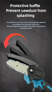 <span class=keywords><strong>Mini</strong></span>-tronçonneuse <span class=keywords><strong>sans</strong></span> <span class=keywords><strong>fil</strong></span> portative 21V au lithium de 4 pouces, 13000 tr/min, pour bricolage, usage domestique et extérieur sur le bois - Product Image 3