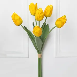 Groothandel Nieuwe Hete Verkoop Faux Mini Tulp Papegaai Tulp Kunstmatige Tulp Bloemen Voor Buiten