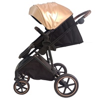 Poussette pour bébé personnalisée OEM, nacelle, système de voyage, cadre en alliage d'aluminium, housse en lin, capacité de charge de 20 à 22 kg, 0 à 3 ans