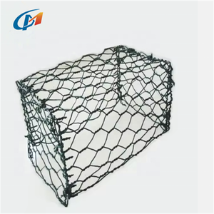 Rockfall duvar için 1x1x5m altıgen <span class=keywords><strong>PVC</strong></span> kaplı dokuma çelik tel <span class=keywords><strong>Gabion</strong></span> kutusu taş kafesleri - Product Image 3