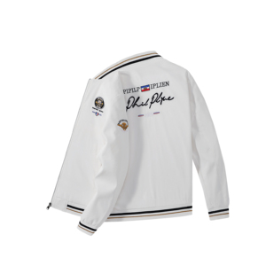 Printemps et automne nouveau Jacquard européen et américain Paikou design tendance mode couleur unie uniforme de baseball pour hommes respirant - Product Image 5