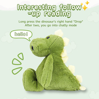 Peluche Dinosaure Interactif Intelligent à Souffler, Respectueux de la Vie Privée, Cadeau Compagnon Multilingue pour Adolescents et Adultes