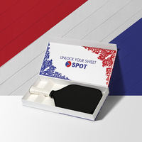 Boîte magnétique de luxe personnalisée avec logo, en carton rigide, pour raquette de pickleball, raquette de beach tennis