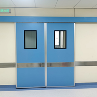 Puerta Batiente Hermética de Acero Inoxidable de Diseño Moderno, Tamaño Personalizado, para Cuartos Limpios, Hospitales y Uso Médico