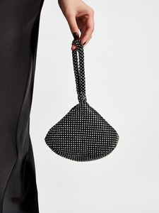 Bolso de Mano Triangular con Pedrería, Brillante, de Cristal, Elegante, para Fiesta, Boda, Clutch de Novia - Product Image 2