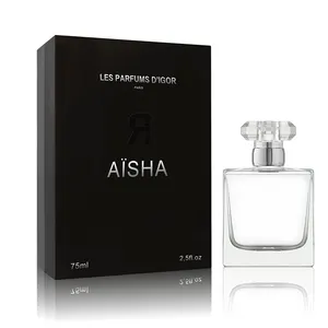 La boîte design de parfum de luxe accepte le logo personnalisé et la boîte cadeau de bouteille de parfum en verre coloré