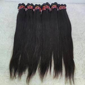 Extensions de cheveux humains naturels lisses Letsfly de 28 pouces, mèches vierges brutes, couleur noire et 1B30, tissage de cheveux brésiliens pas cher - Product Image 1