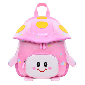 Cute Mushroom <b>Backpack</b> For Kids 13 Inches Waterproof Breathable <b>School</b> Bag Unisex Anime Cartoon Design - Product Image 5