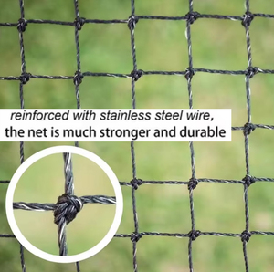 स्टील वायर ब्लैक कैट नेट के साथ ओम हेडप एंटी-बिटिंग पालतू सुरक्षा नेट बिल्ली सुरक्षा बालकनी नेट - Product Image 2