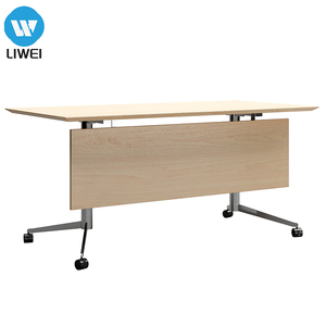 Mesas Plegables Comerciales de Madera Moderna LIWEI y Mesa de Entrenamiento con Tapa Abatible de Fácil Instalación para Oficina y Conferencias - Product Image 5