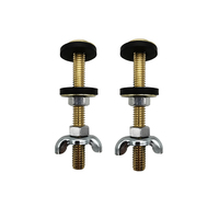 JIELIN T3101-80 Fixations modernes blanches pour réservoir de toilettes, boulons POM M10*70, installation facile