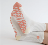 Chaussettes antidérapantes pour Pilates et Yoga, personnalisables, faible MOQ, pour femmes