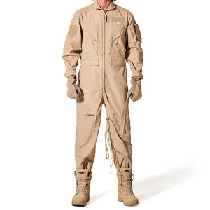 China Fabriek Custom Hoge Kwaliteit Nomex Heren Brandvertragende Coverall Vlucht Piloot Uniform Hete Verkoop