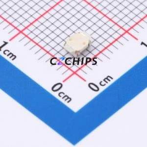 B4A151110 Tactile Switch SMD,3x2.5mm Switch Single Pole Single Throw Round Button 1.6N Vertical Mount - Product Image 2