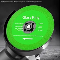 Disque de coupe en verre 4 en 1, lame de scie diamantée de 100 mm, ultra-mince, en acier à haute teneur en manganèse, pour la coupe et le meulage du verre et du jade, sans éclats