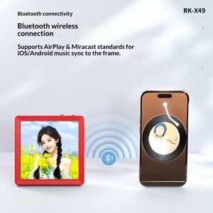 Cadres photo sans fil avec support de bureau, aimants, lecteur de disques, cadre musical électronique avec haut-parleur pour la lecture de <span class=keywords><strong>chansons</strong></span> - Product Image 3
