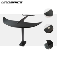 Hydrofoil de surf en alliage d'aluminium carbone Underice Watersports avec mât, vis et boîte, personnalisable pour usage océanique, pour planche à voile et kitefoil