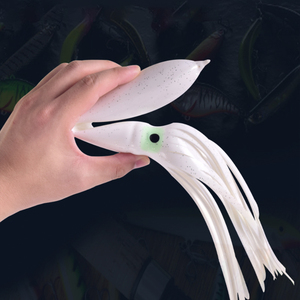 Leurre souple en PVC en forme de calamar, type Bulb Squid Jig, pour la pêche en eau salée (Zander, Saumon, <span class=keywords><strong>Brochet</strong></span>) et comme leurre de surface - Product Image 5