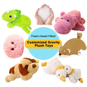Cadeau personnalisé pour enfants Jouet en peluche animal chauffant au micro-ondes Jouet en peluche sensoriel lesté pour soulager l'anxiété des enfants - Product Image 1