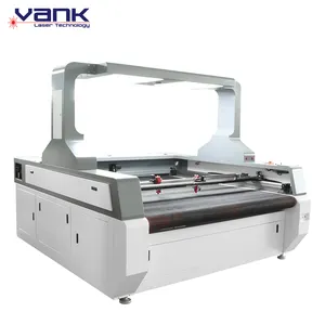 T shirts making 1810 scan camera auto-feeding cloth laser cutting machine textile laser cutting machines