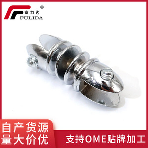 Fulida Zinc Alloy Glass Clip F-058 <b>Chrome</b> Plated Bathroom <b>Shelf</b> Support Connector Furniture Hardware - Product Image 5