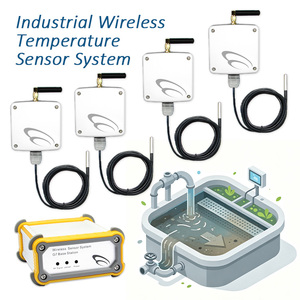 industrial <b>Wireless</b> <b>Temperature</b> <b>sensor</b> system 4 Sets <b>Wireless</b> <b>Temperature</b> <b>Sensor</b> for Pool <b>temperature</b> monitoring - Product Image 1