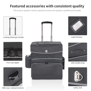 BSCI nhà máy tùy chỉnh máy ảnh xe đẩy túi cho thiết bị nhiếp ảnh chuyên nghiệp lớn Túi máy ảnh trường hợp khó khăn túi máy ảnh với bánh xe - Product Image 4