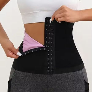 Áo định hình eo cho nữ có khóa kéo và móc cài, màu xanh, giúp thon gọn, thoáng khí và có size tự do. - Product Image 5