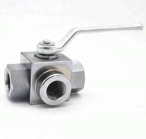 Válvula de Control Hidráulico Manual de Acero Inoxidable de Dos Posiciones y Tres Vías Serie KHB de Alta Presión 4500psi para Aceite OEM KHB3K-G1 - Product Image 1