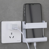 Boîte de télécommande pratique, support de télécommande antidérapant, support de téléphone à forte capacité de charge, trou de réception de câble de données