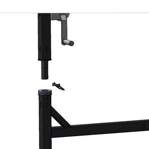 Base réglable - Support pivotant à <span class=keywords><strong>360</strong></span> degrés pour le levage de cerfs monté sur engin de chasse, capacité 400 lb - Product Image 4