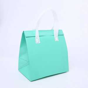 Özel eko dokunmamış taşınabilir yalıtım alüminyum termos öğle yemeği çantası Takeaway teslimat çantası yalıtımlı soğutucu çanta gıda içecekler için - Product Image 4