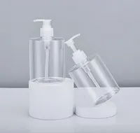 Flacon pompe rechargeable en plastique PET à large ouverture pour savon liquide antibactérien, gel douche, lotion de salle de bain, pour massage